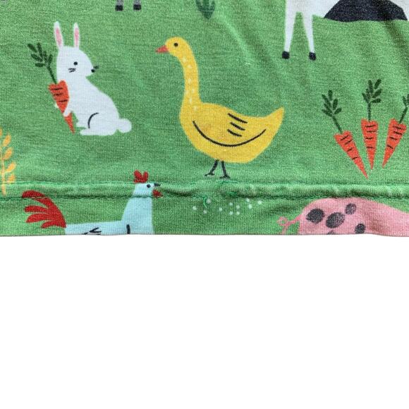 Little Sleepies Green Farm Animals Pajamas - Picture 5 of 10